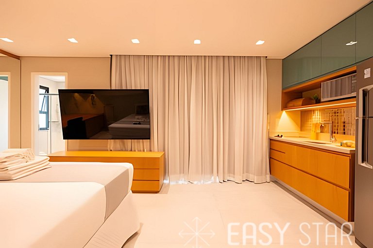 Lindo studio c/ vaga no coração do Campo Belo