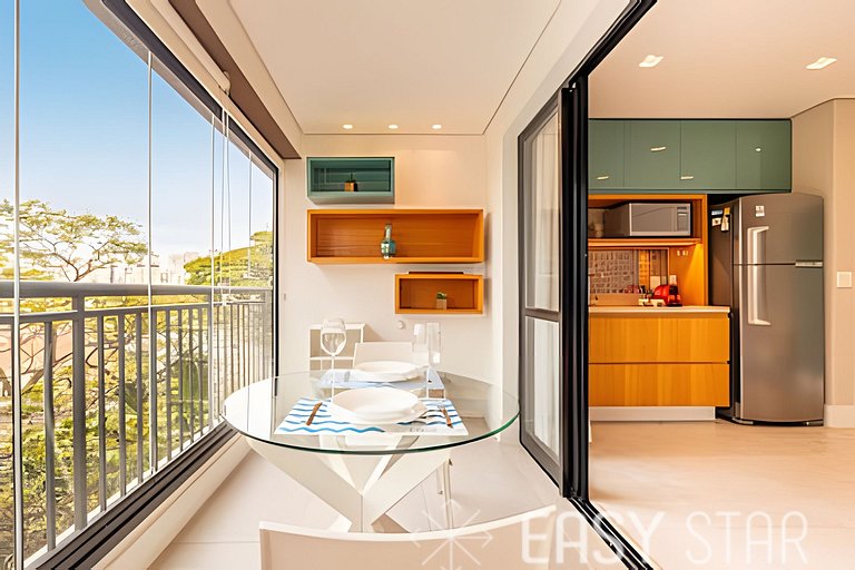 Lindo studio c/ vaga no coração do Campo Belo