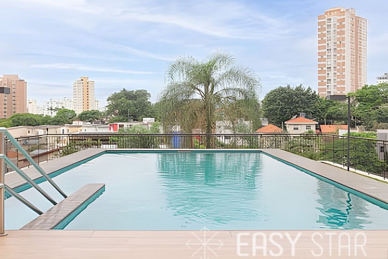 Lindo studio c/ vaga no coração do Campo Belo