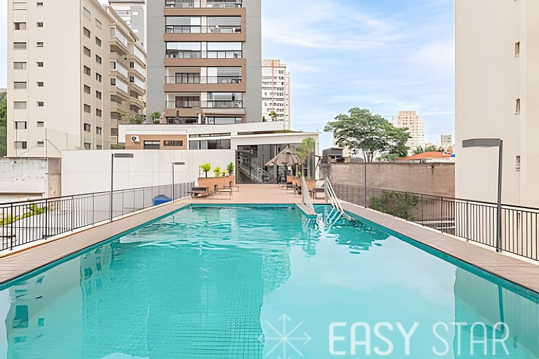 Lindo studio c/ vaga no coração do Campo Belo