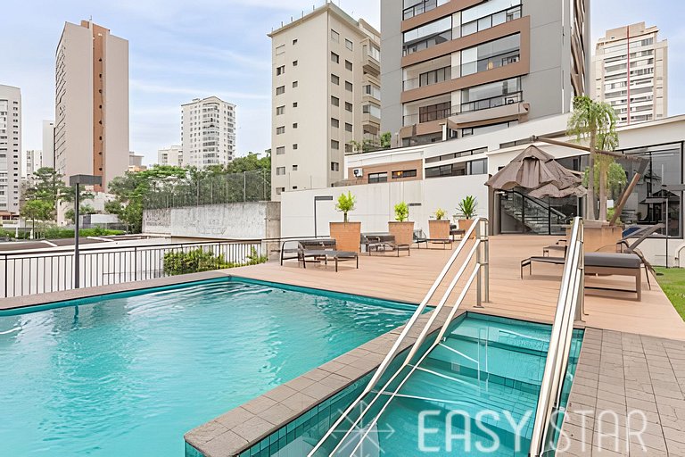 Lindo studio c/ vaga no coração do Campo Belo