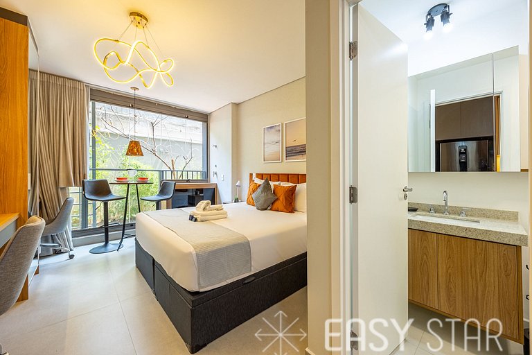 Easy Star - Studio iluminado e completo no Brooklin - YD01H