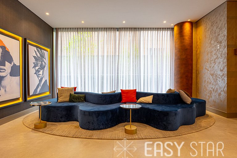 Easy Star - Studio com varanda em Moema. - NS01I