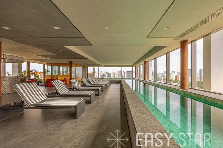 Easy Star - Lindo studio no charmoso bairro de Moema - WC03I