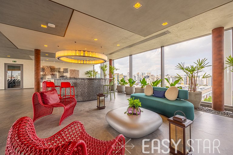 Easy Star - Lindo studio no charmoso bairro de Moema - WC03I