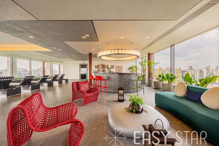 Easy Star - Lindo studio no charmoso bairro de Moema - WC03I