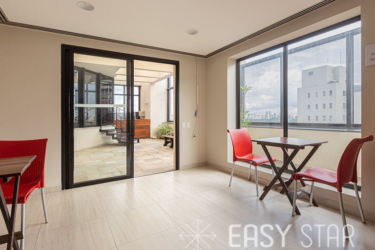 Easy Star - Lindo e aconchegante Flat no Jardins - WP01H