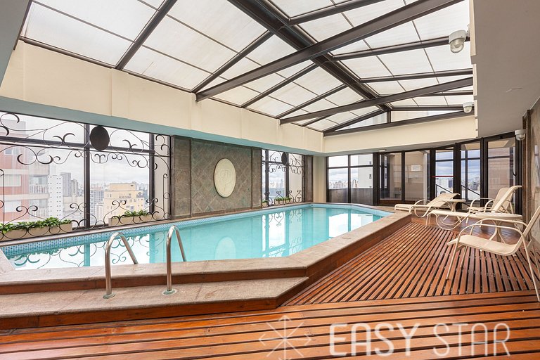 Easy Star - Charmoso flat C/vaga no Jardins - SS01I