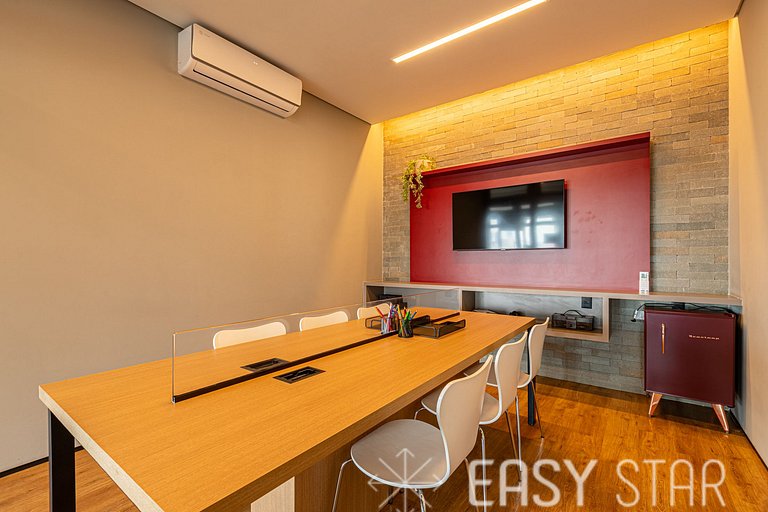 Easy Star - Belo studio no 24°andar no Alto da Boa Vista.- Q