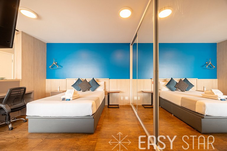 Easy Star - Espaçoso Studio ao Lado do Aeroporto Congonhas -