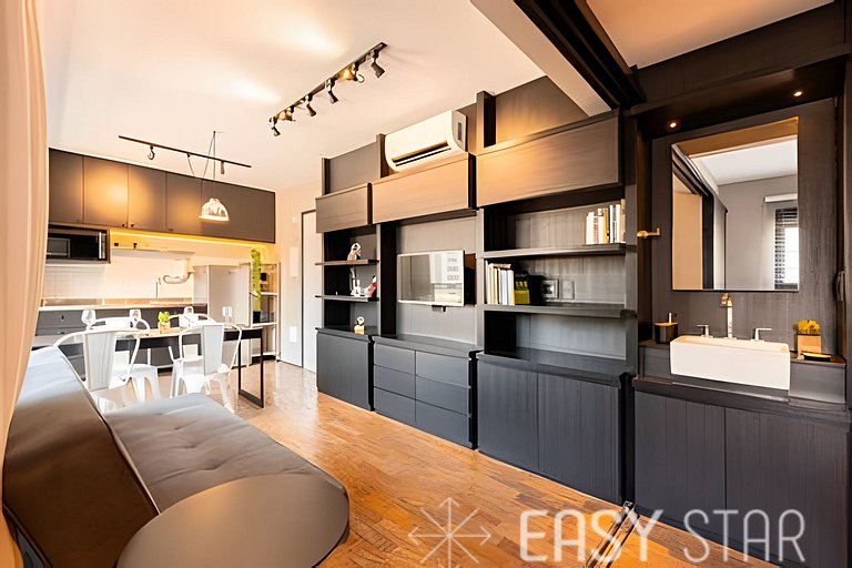 Lindo apartamento 1 dorm. C/Vaga na Vila Madalena