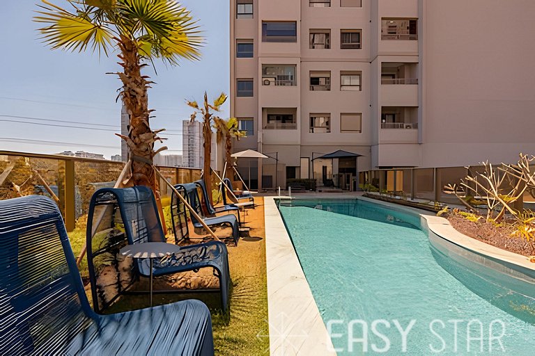 Lindo apto com 2 quartos próximo ao Aero. CGH