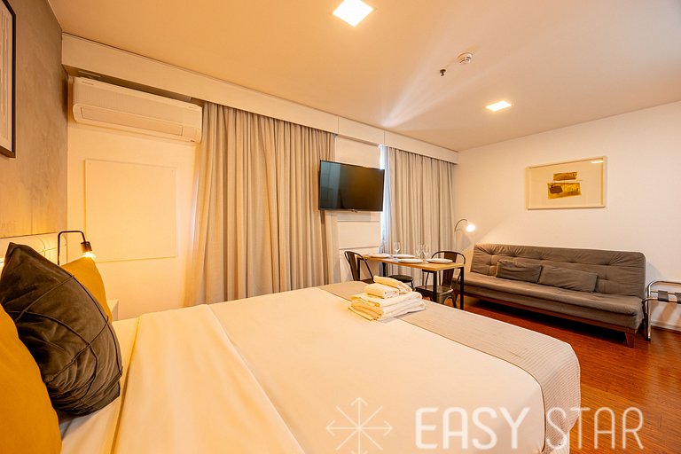 Easy Star - Flat na Vila Olímpia aconchegante e iluminado -