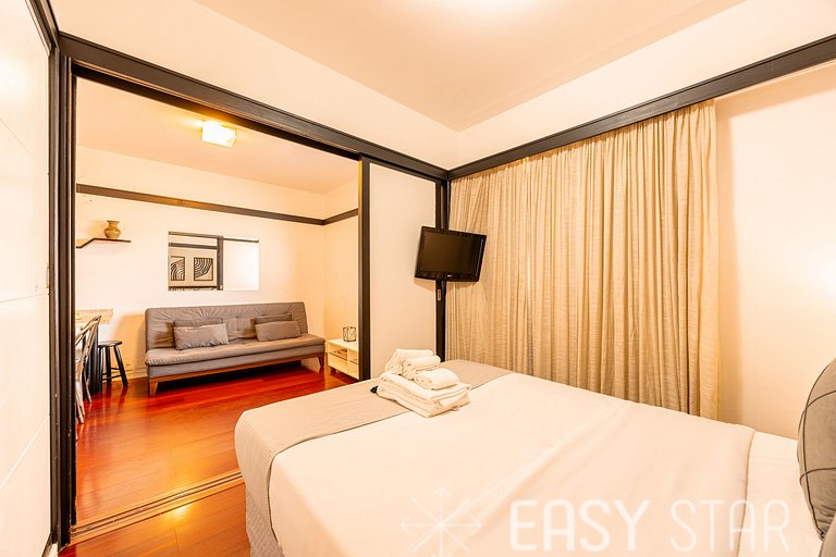 Easy Star - Flat pratico e aconchegante no Jardins prox Shop