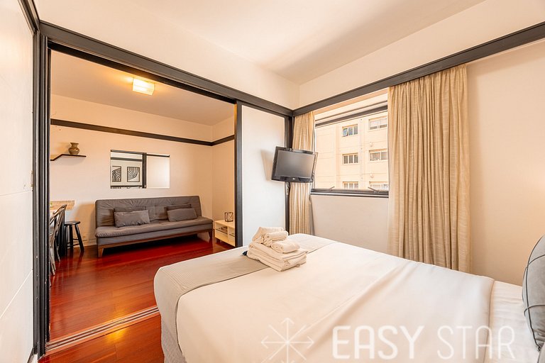 Easy Star - Flat pratico e aconchegante no Jardins prox Shop