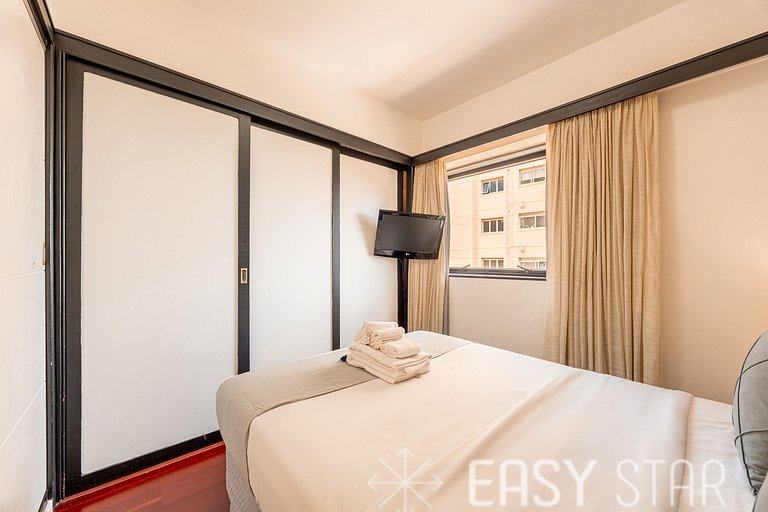 Easy Star - Flat pratico e aconchegante no Jardins prox Shop