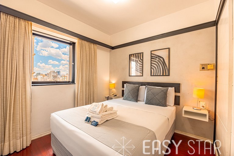 Easy Star - Flat pratico e aconchegante no Jardins prox Shop