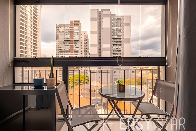 Estúdio moderno com lazer na Vila Mariana