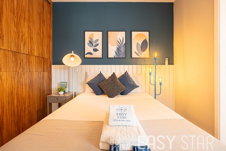Easy Star - Studio Moderno e Aconchegante ao lado de Congonh