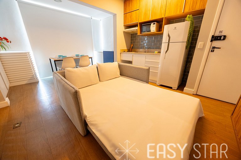 Easy Star - Studio Moderno e Aconchegante ao lado de Congonh