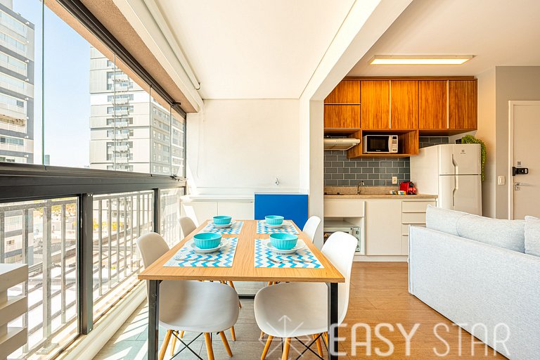 Easy Star - Studio Moderno e Aconchegante ao lado de Congonh