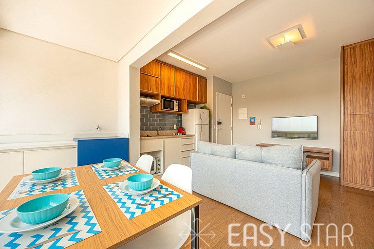 Easy Star - Studio Moderno e Aconchegante ao lado de Congonh