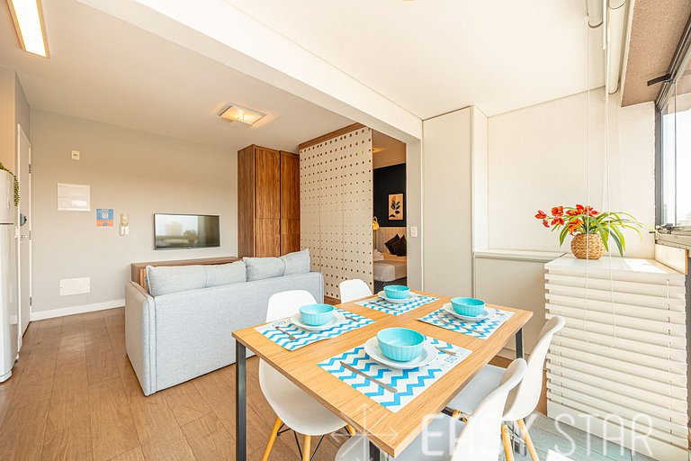 Easy Star - Studio Moderno e Aconchegante ao lado de Congonh