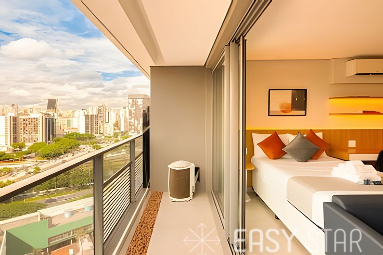 Studio Jockey Vaga e Lazer completo em Pinheiros