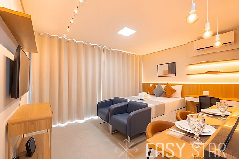 Studio Jockey Vaga e Lazer completo em Pinheiros