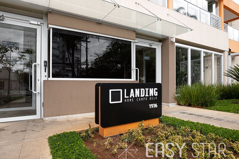 Easy Star - Studio sofisticado C/Vaga no Campo Belo - AH06I