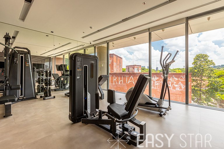 Studio Jockey Vaga e Lazer completo em Pinheiros
