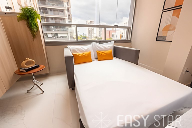 Belo Studio com Lazer Completo no Brooklin