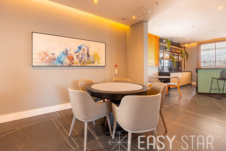 Easy Star - Hub Brooklin By EZ - Studio com Lazer completo n