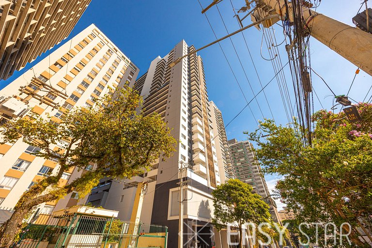 Belo Studio com Lazer Completo no Brooklin