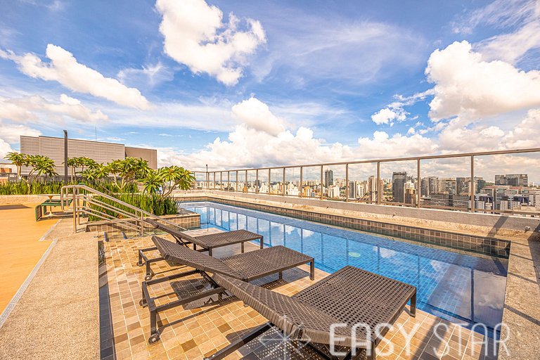 Easy Star - Hub Brooklin By EZ - Studio com Lazer completo n