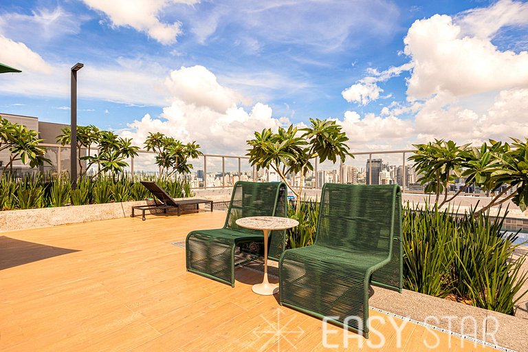 Easy Star - Hub Brooklin By EZ - Studio com Lazer completo n