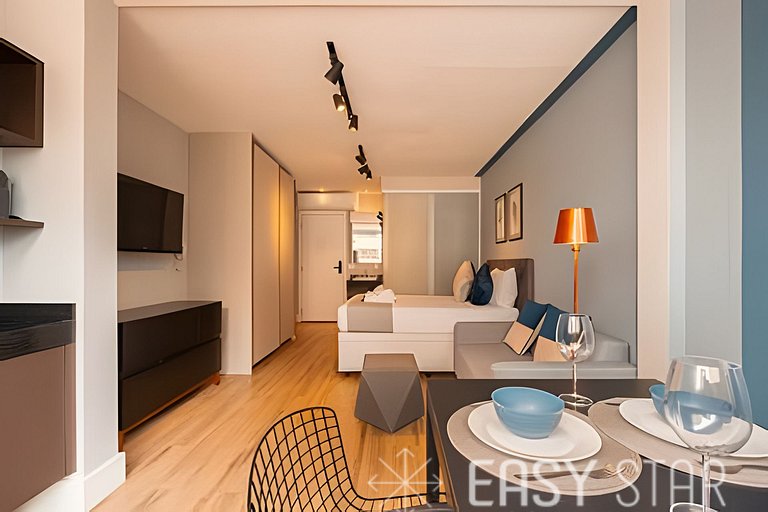 Studio Charmoso com Vaga na Vila Olimpia