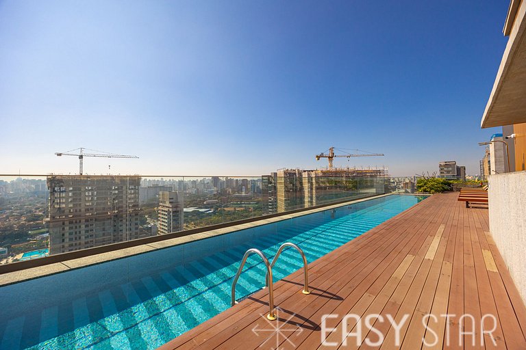 Easy Star - Fabuloso studio com mezanino em Moema - SK01I