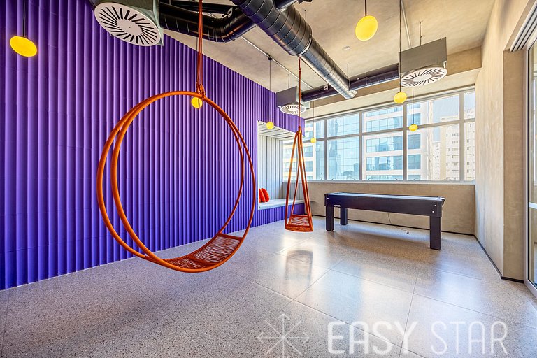 Easy Star - Fabuloso studio com mezanino em Moema - SK01I