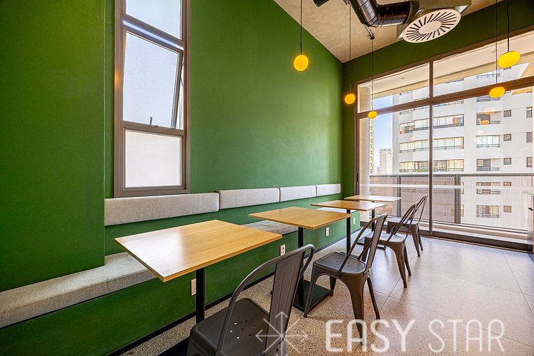 Easy Star - Charmoso studio com mezanino em Moema - SK03I