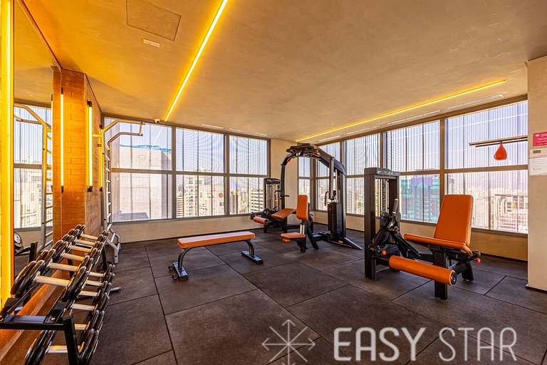Easy Star - Fabuloso studio com mezanino em Moema - SK01I