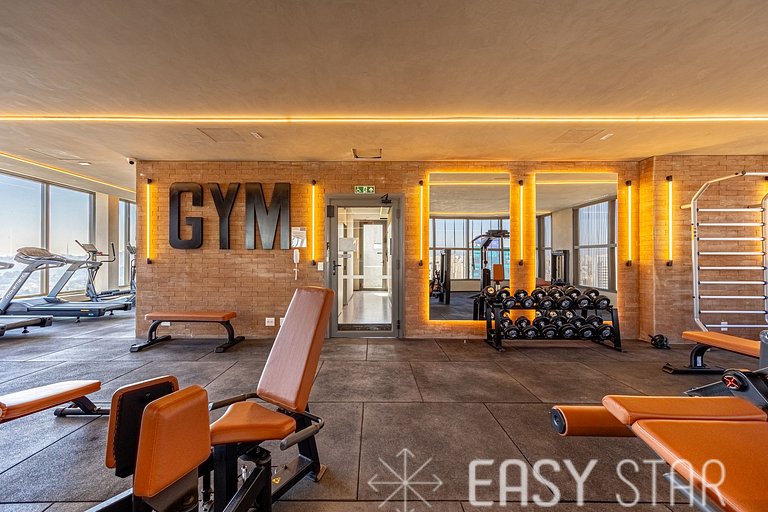 Easy Star - Fabuloso studio com mezanino em Moema - SK01I