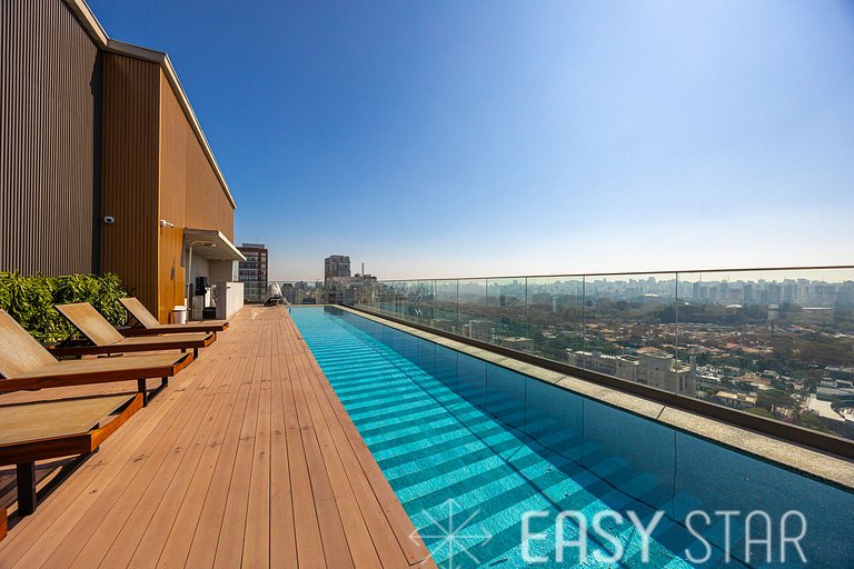 Easy Star - Fabuloso studio com mezanino em Moema - SK01I