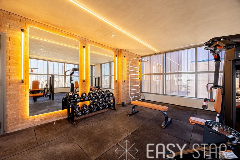 Easy Star - Charmoso studio com mezanino em Moema - SK03I