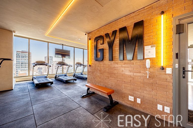 Easy Star - Fabuloso studio com mezanino em Moema - SK01I