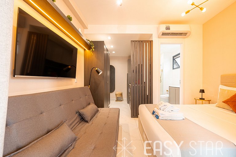 Easy Star - Belo studio ao lado da Estação Brooklin - SQ01I