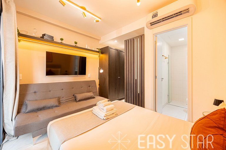 Easy Star - Belo studio ao lado da Estação Brooklin - SQ01I