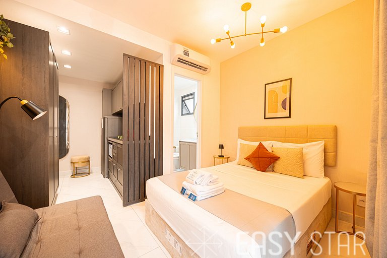 Easy Star - Belo studio ao lado da Estação Brooklin - SQ01I