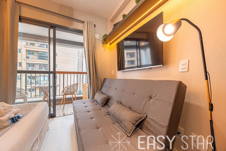 Easy Star - Belo studio ao lado da Estação Brooklin - SQ01I