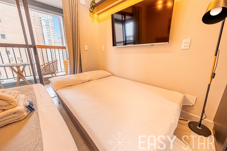 Easy Star - Belo studio ao lado da Estação Brooklin - SQ01I